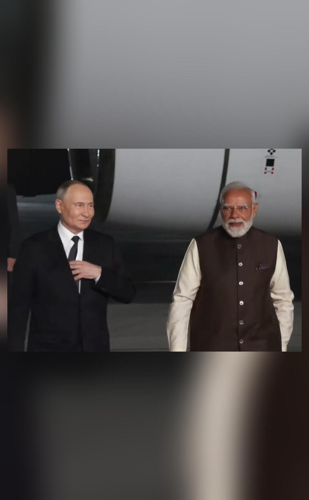 PM Modi breaks protocol to welcome Putin at airport