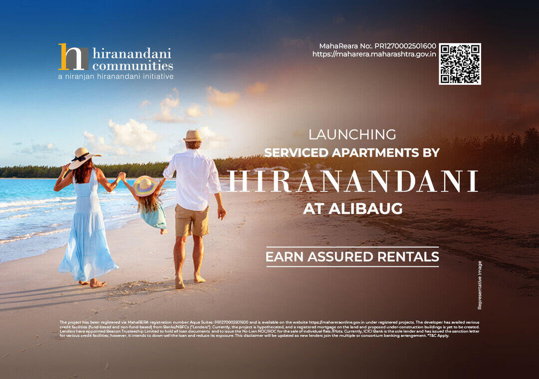 Hiranandani launches serviced apartments in Alibaug with assured rental*