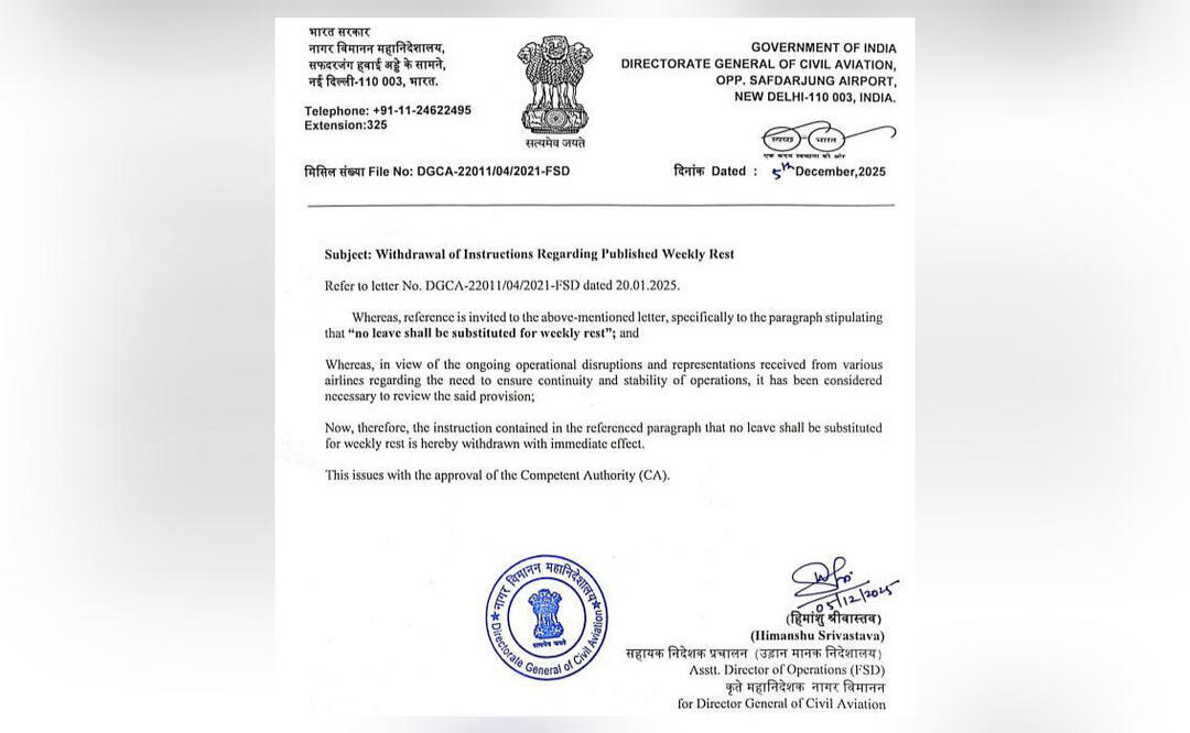 Govt partly withdraws rules that led to mass cancellation of IndiGo flights