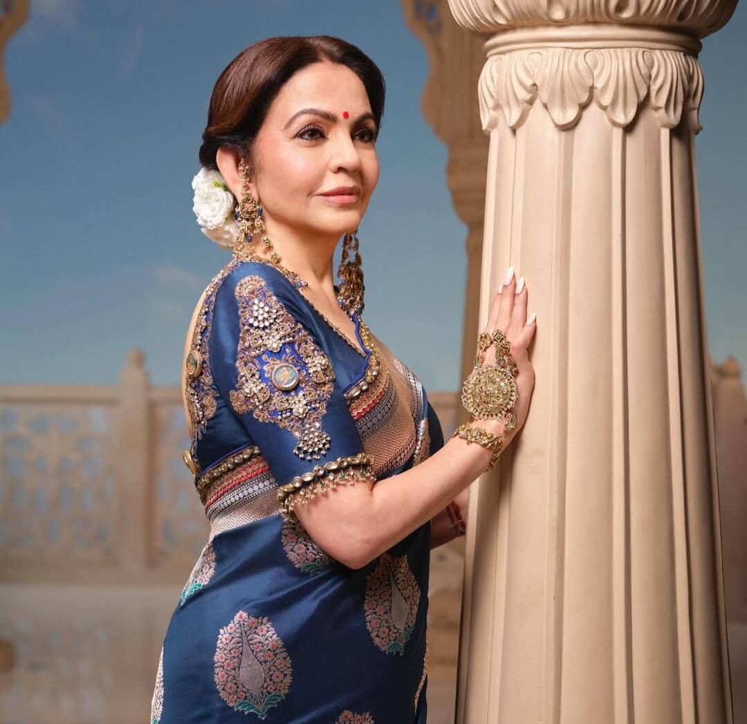 Nita Ambani wears 100-year-old polki earrings at Mumbai event