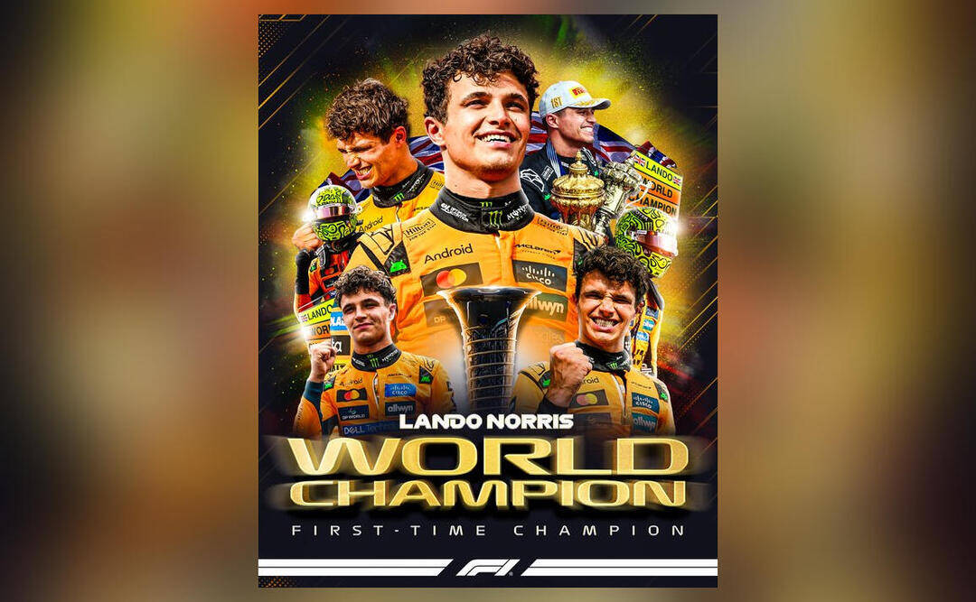 Lando Norris wins F1 world championship for 1st time ever