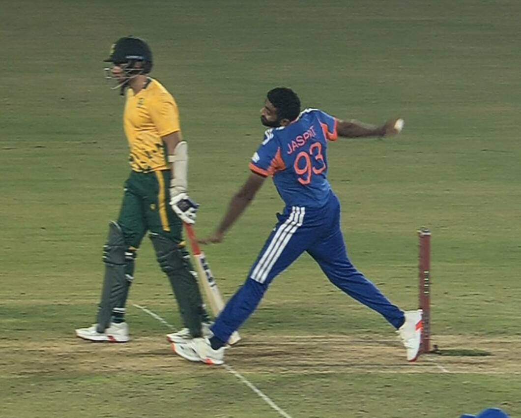 Jasprit Bumrah's 100th T20I wicket sparks no-ball controversy