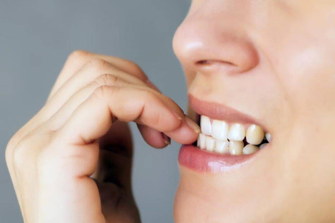 What happens to the body when you bite your nails?