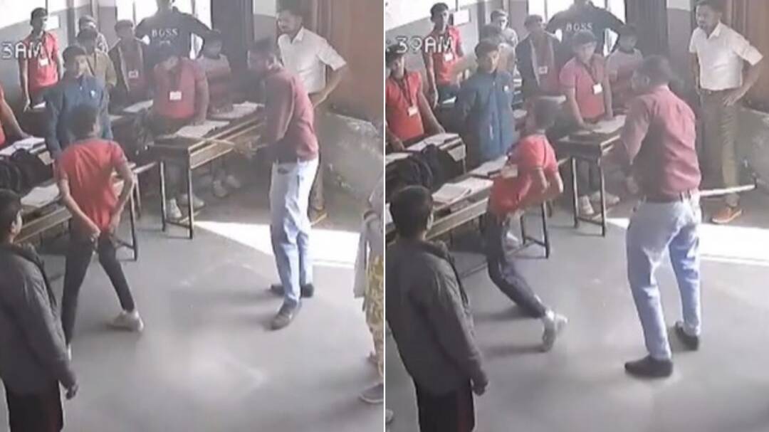 Gujarat student hospitalised after teacher beats him with stick