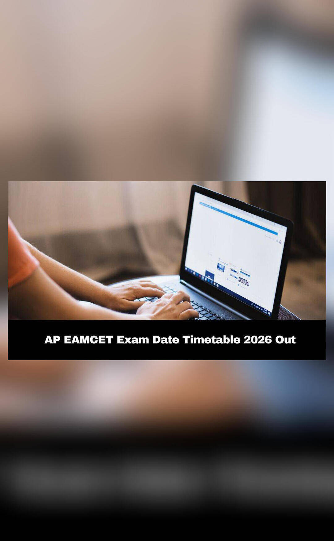 AP EAMCET 2026 exam timetable released; check key dates