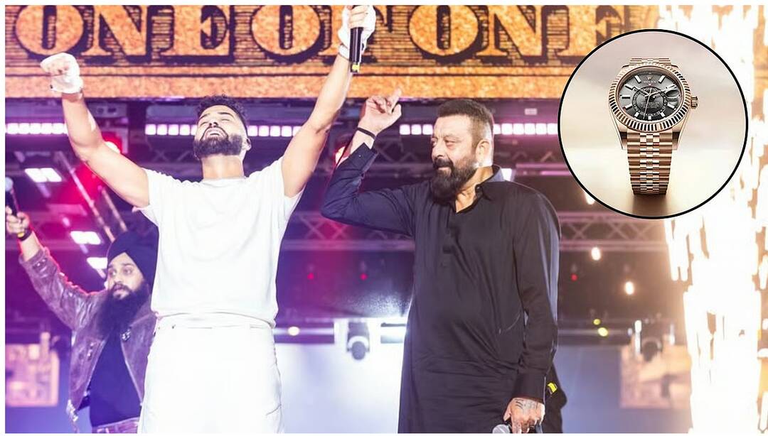Sanjay Dutt wears ₹55 lakh Rolex watch at AP Dhillon's concert