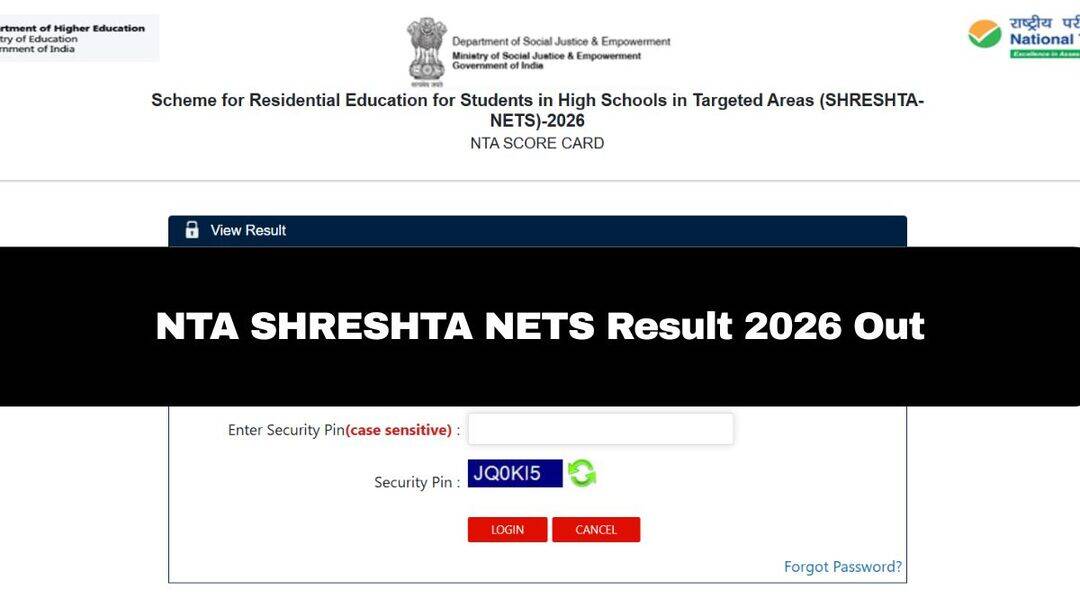 NTA declares SHRESHTA NETS 2026 result; scorecards out
