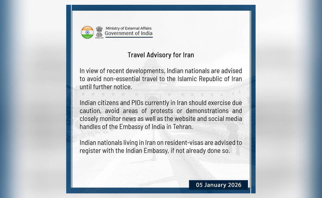India issues advisory amid massive protests in Iran