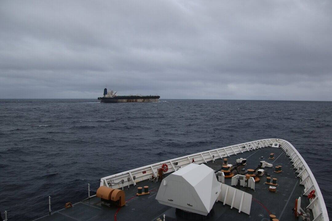 US takes control of Russian-flagged oil tanker despite Russian submarine being nearby