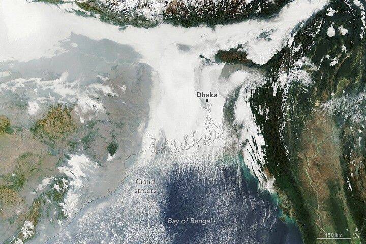 NASA captures Ganga delta blanketed in thick fog from space