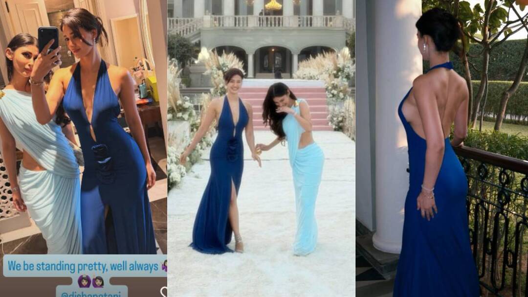 Disha Patani & Mouni Roy serve BFF goals at Nupur Sanon's wedding