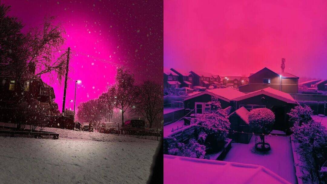 Why did Birmingham’s sky turn pink during Storm Goretti?
