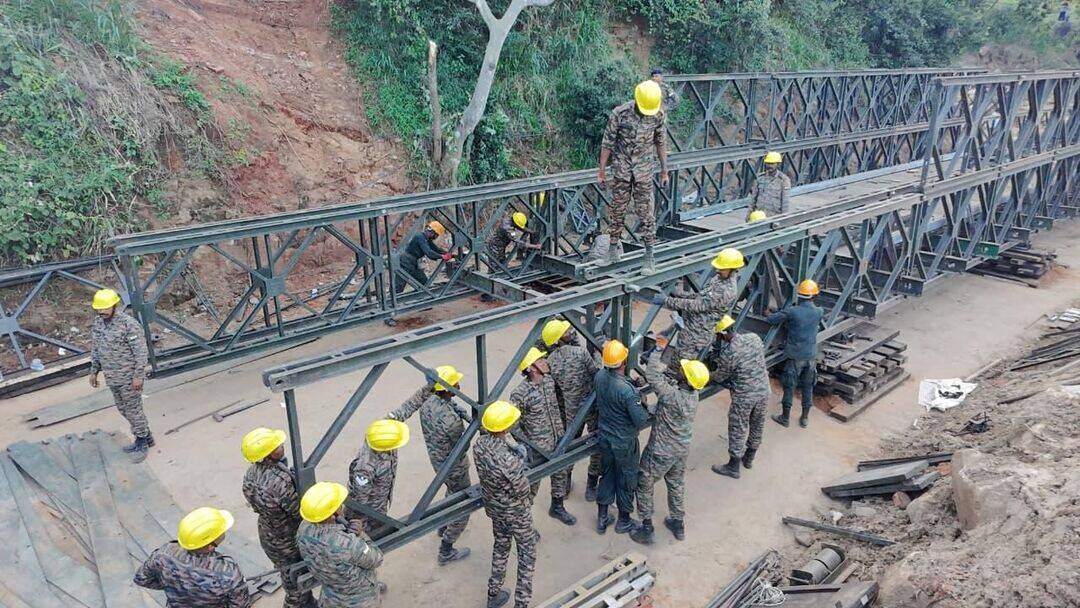 India builds 3rd Bailey bridge in Sri Lanka after cyclone