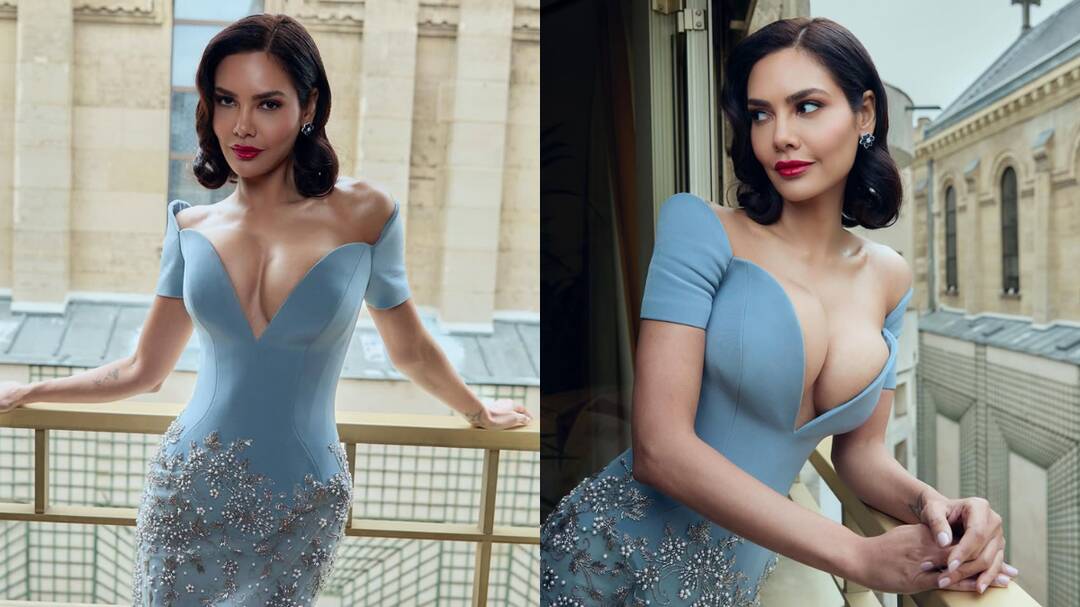 Esha Gupta breaks the internet with her bold blue Persian look