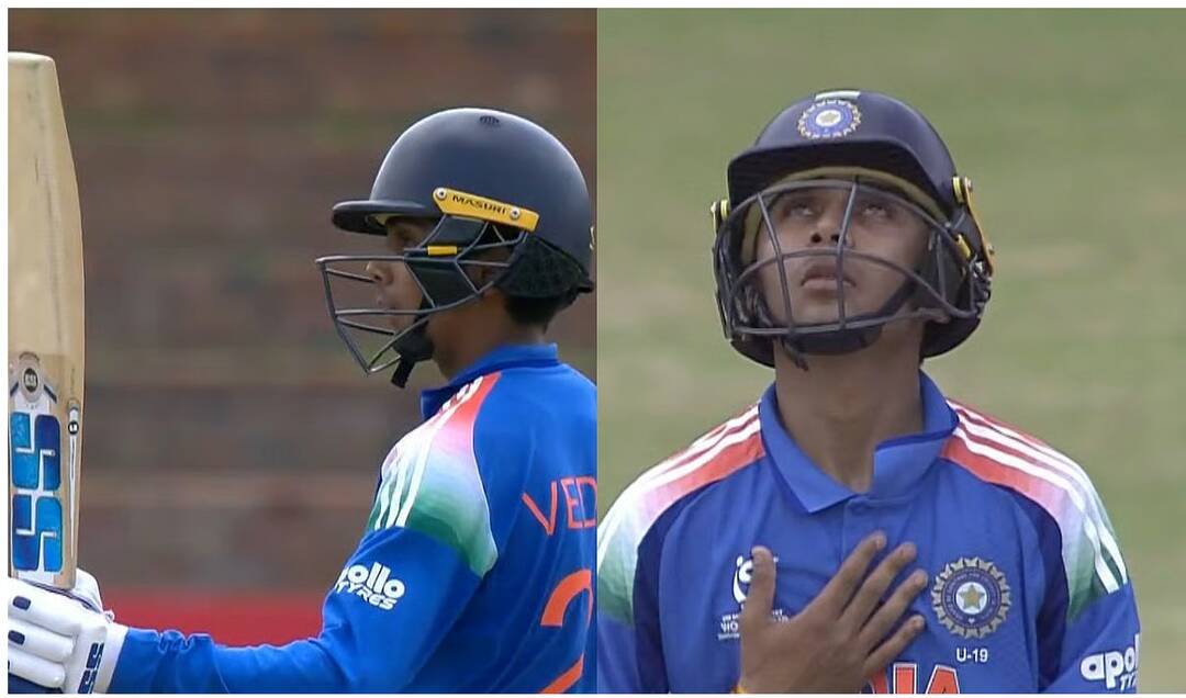 Vedant Trivedi rescues India with 68 runs against PAK U19 