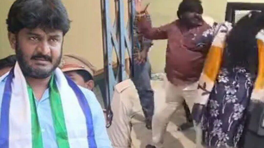 YSRCP leader caught with sarpanch's wife, beaten; video surfaces