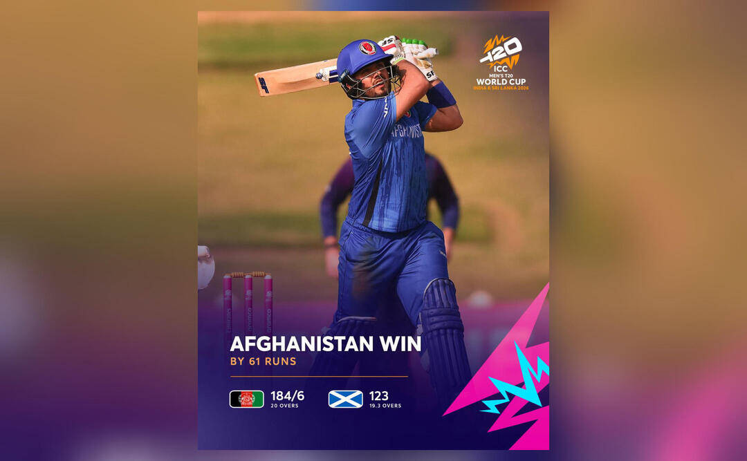 Scotland, which replaced B'desh, lose to Afghanistan in T20 WC warm-up game