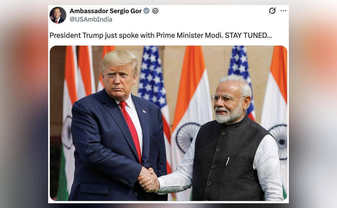 President Trump just spoke to PM Modi, stay tuned: US Ambassador Sergio Gor