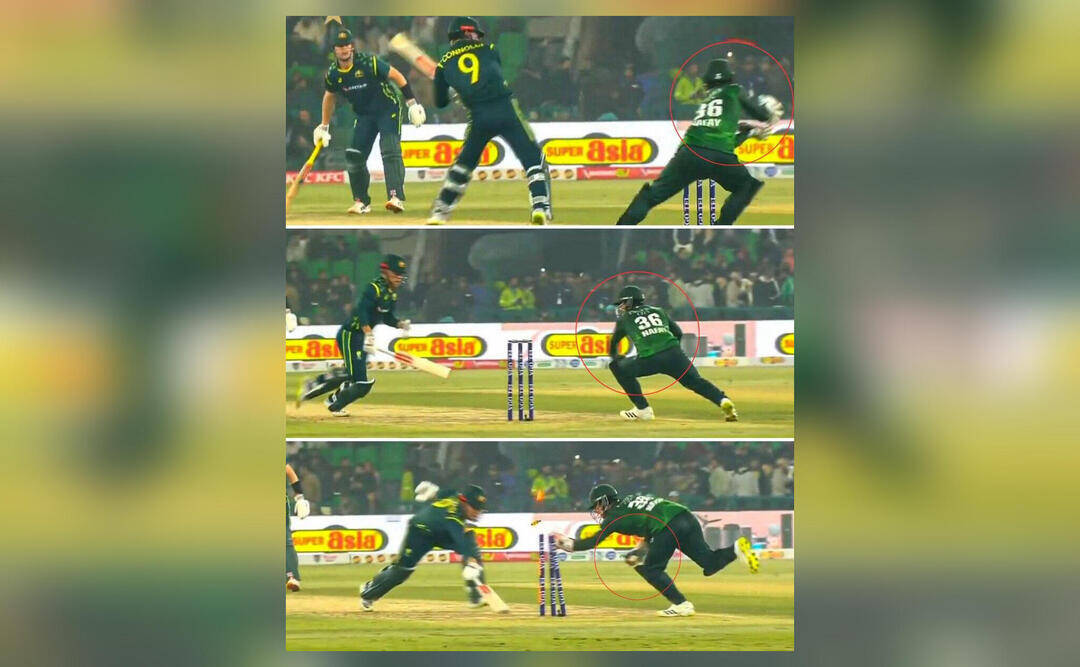 Pak keeper Nafay stumps Australia's Connolly with ball in other hand, umpires make blunder