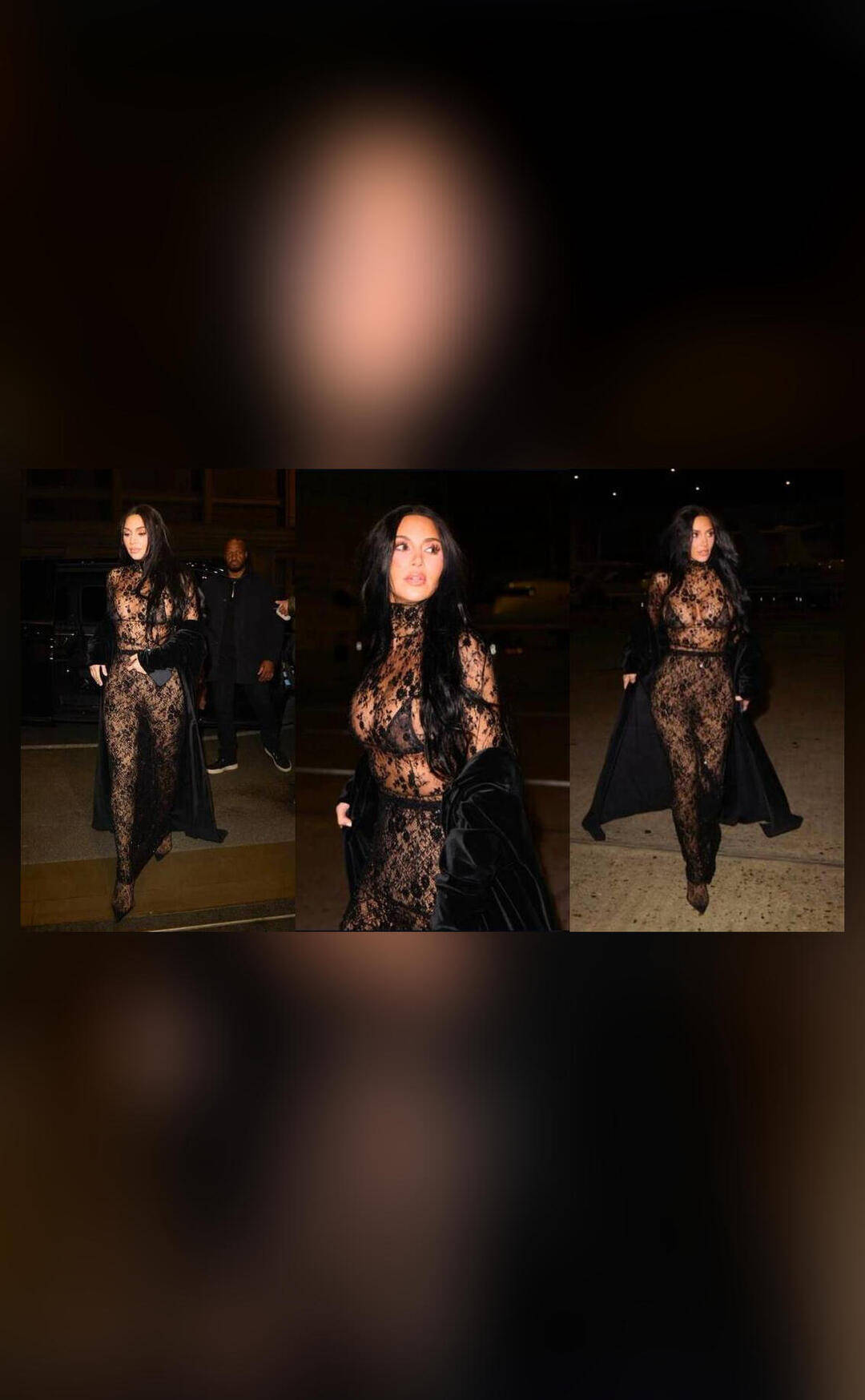 Kim Kardashian wears lace catsuit for Paris date with Hamilton