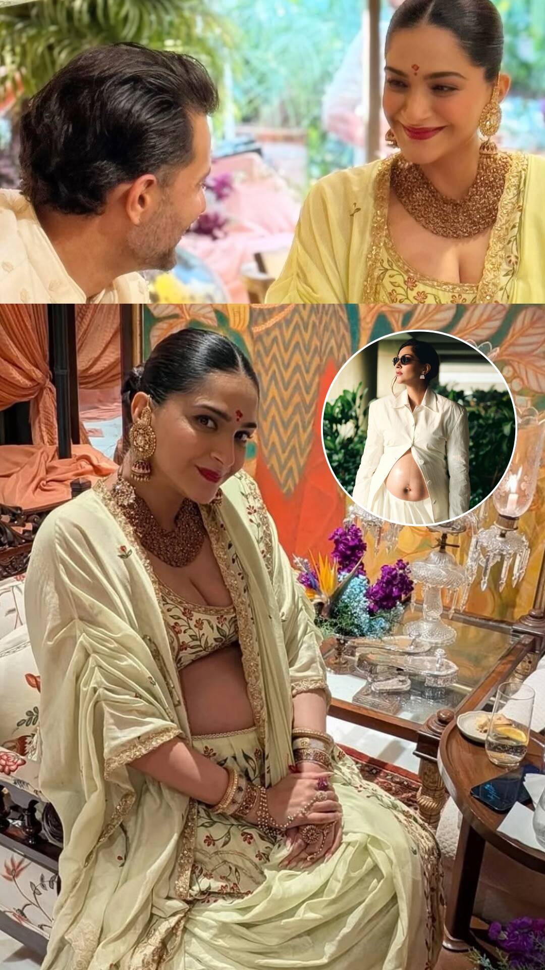 Sonam Kapoor glows in elegant lehenga at her baby shower