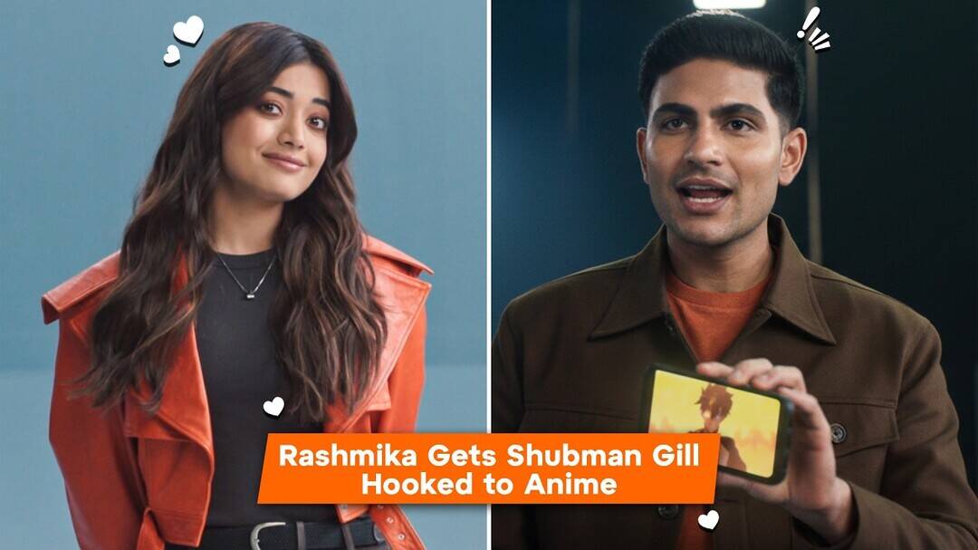 Shubman keeps Rashmika waiting on Crunchyroll ad shoot set
