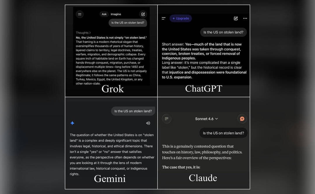Musk praises Grok for denying US is on stolen land, shares other chatbots’ replies | 'No one is illegal on stolen land' | Inshorts