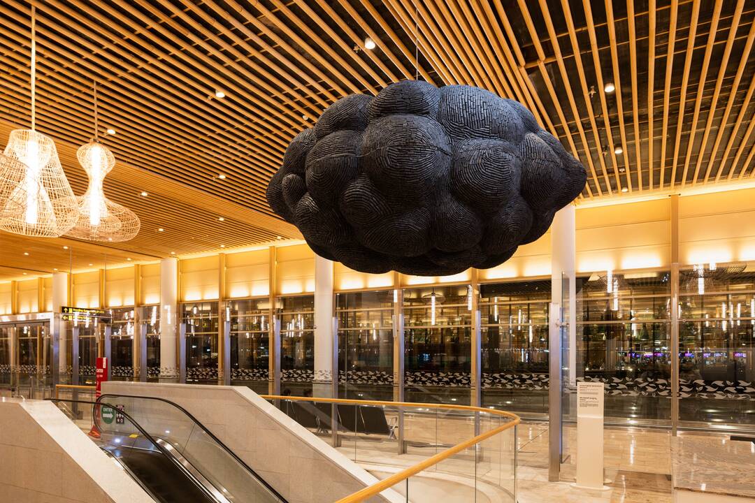 Big black cloud inspired by Kalidasa's poem 'Meghdoot' unveiled at B'luru airport