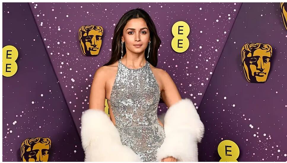 Alia Bhatt makes BAFTA 2026 appearance in metallic gucci dress