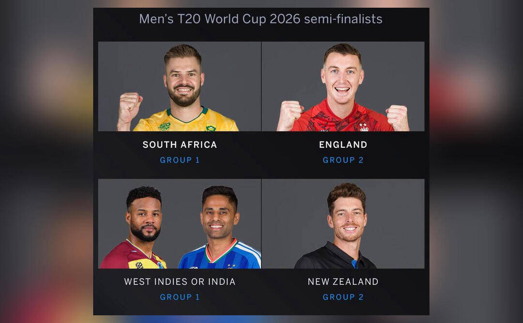 Who will face whom in T20 World Cup 2026 semi-finals?