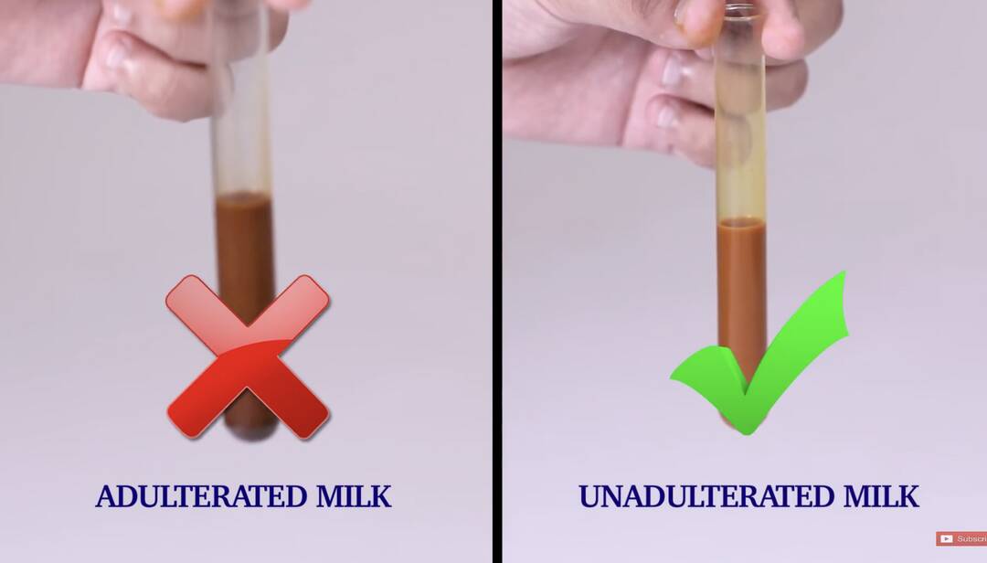 How to check if milk at your home is adulterated with harmful chemical?
