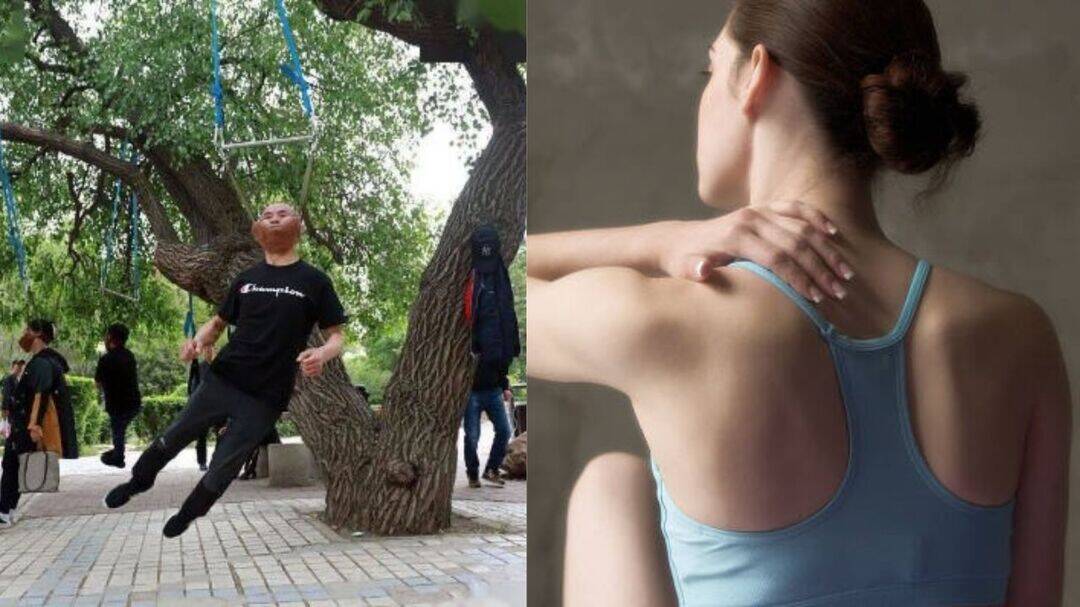 Chinese neck hanging exercise viral, doctors warn spine damage