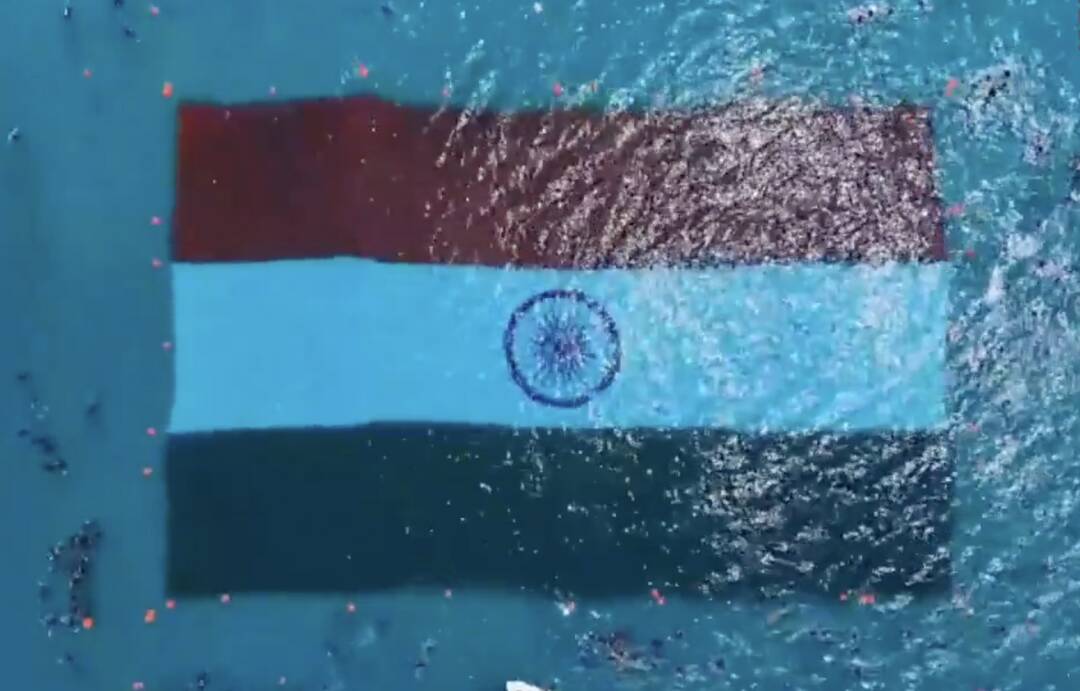 Andaman Sets Guinness World Record by Unfurling Largest Underwater National Flag