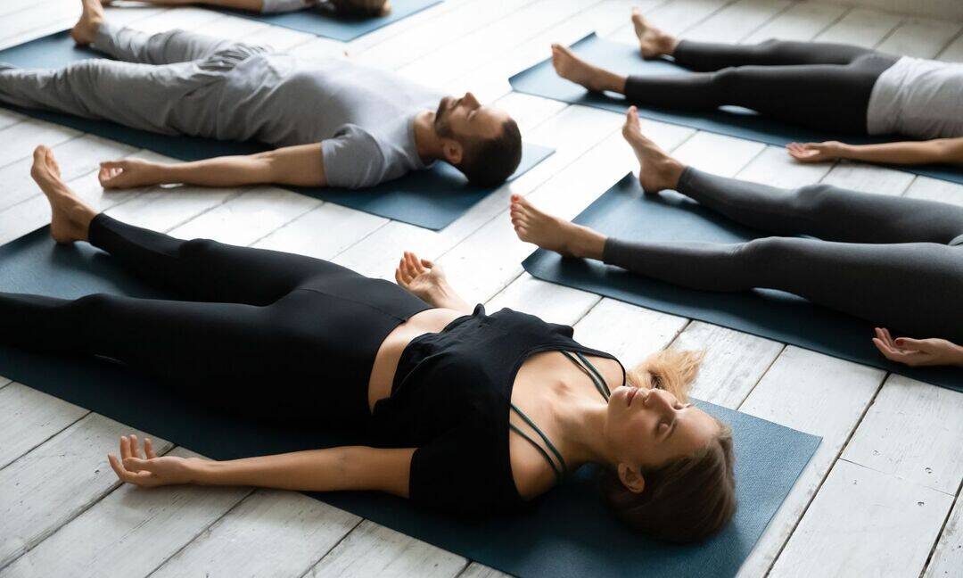 Shavasana helps control high blood pressure and stress naturally
