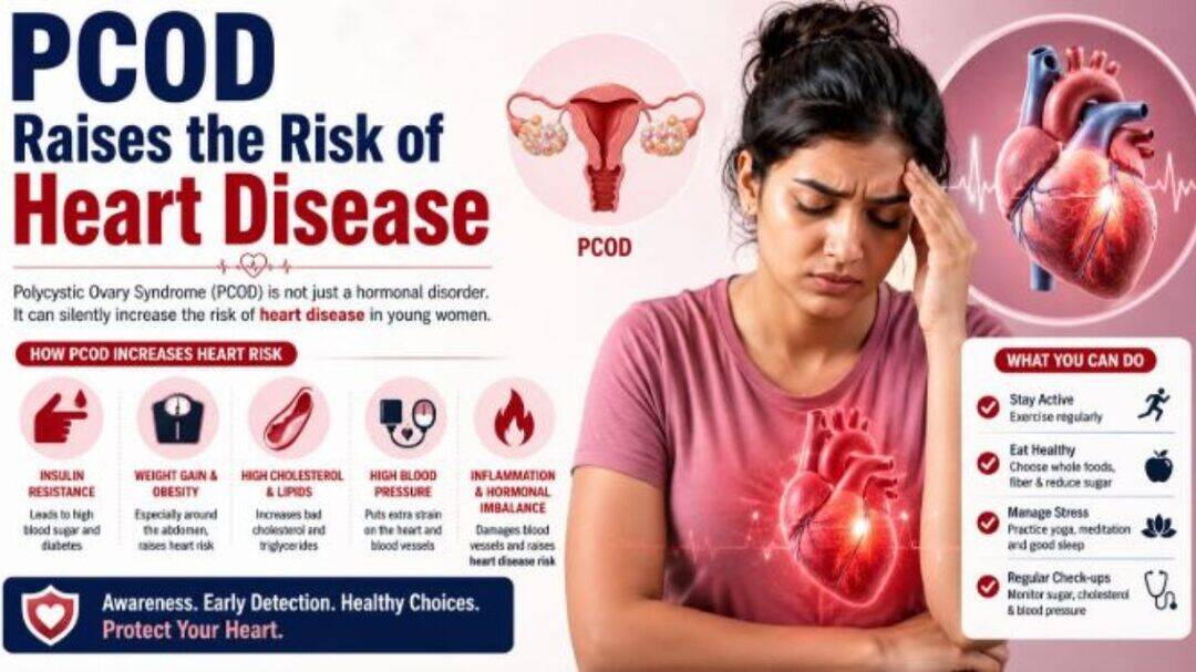 PCOD and heart disease, Warning signs women must know
