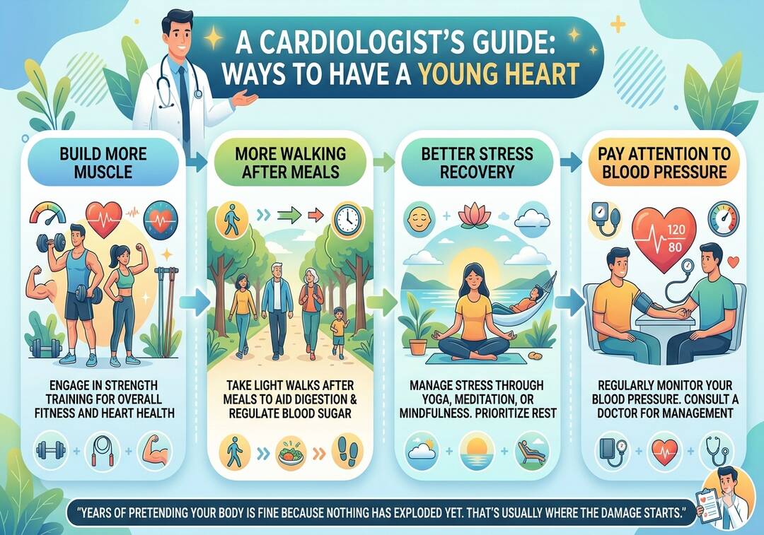 Cardiologist shares ways to have a young heart