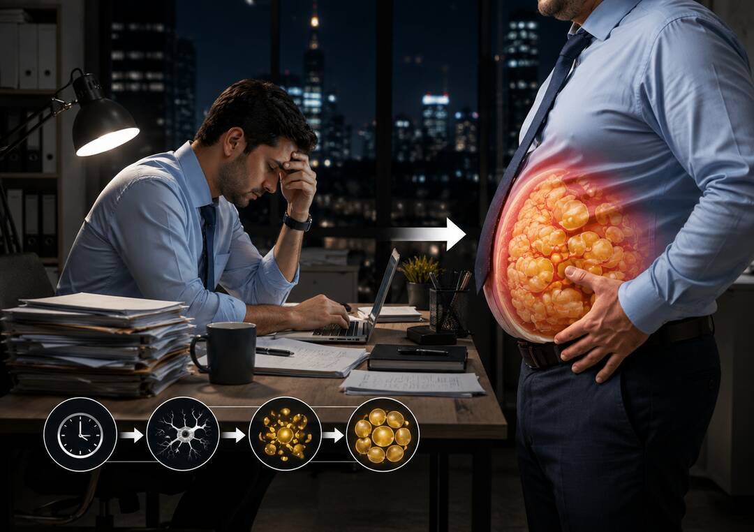 Long working hours may trigger body to store 'stress fat': Study