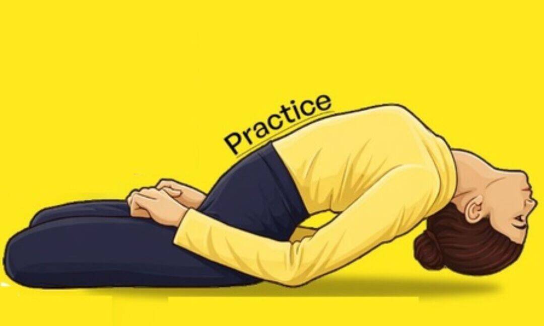 Matsyasana helps relieve eye strain and back pain
