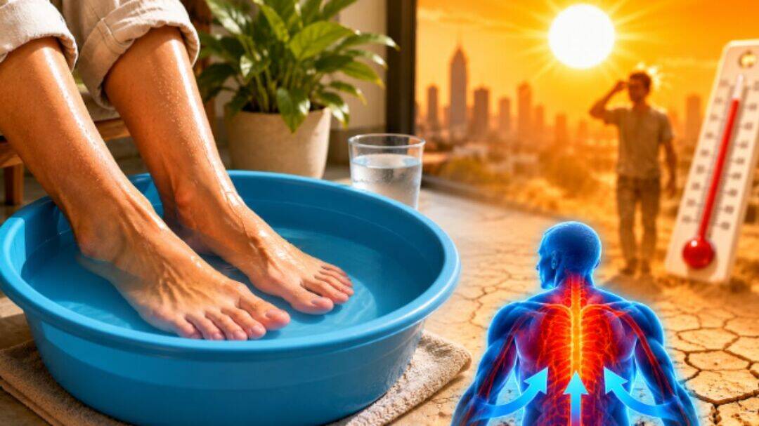 Cooling your feet during heatwaves helps lower body heat fast