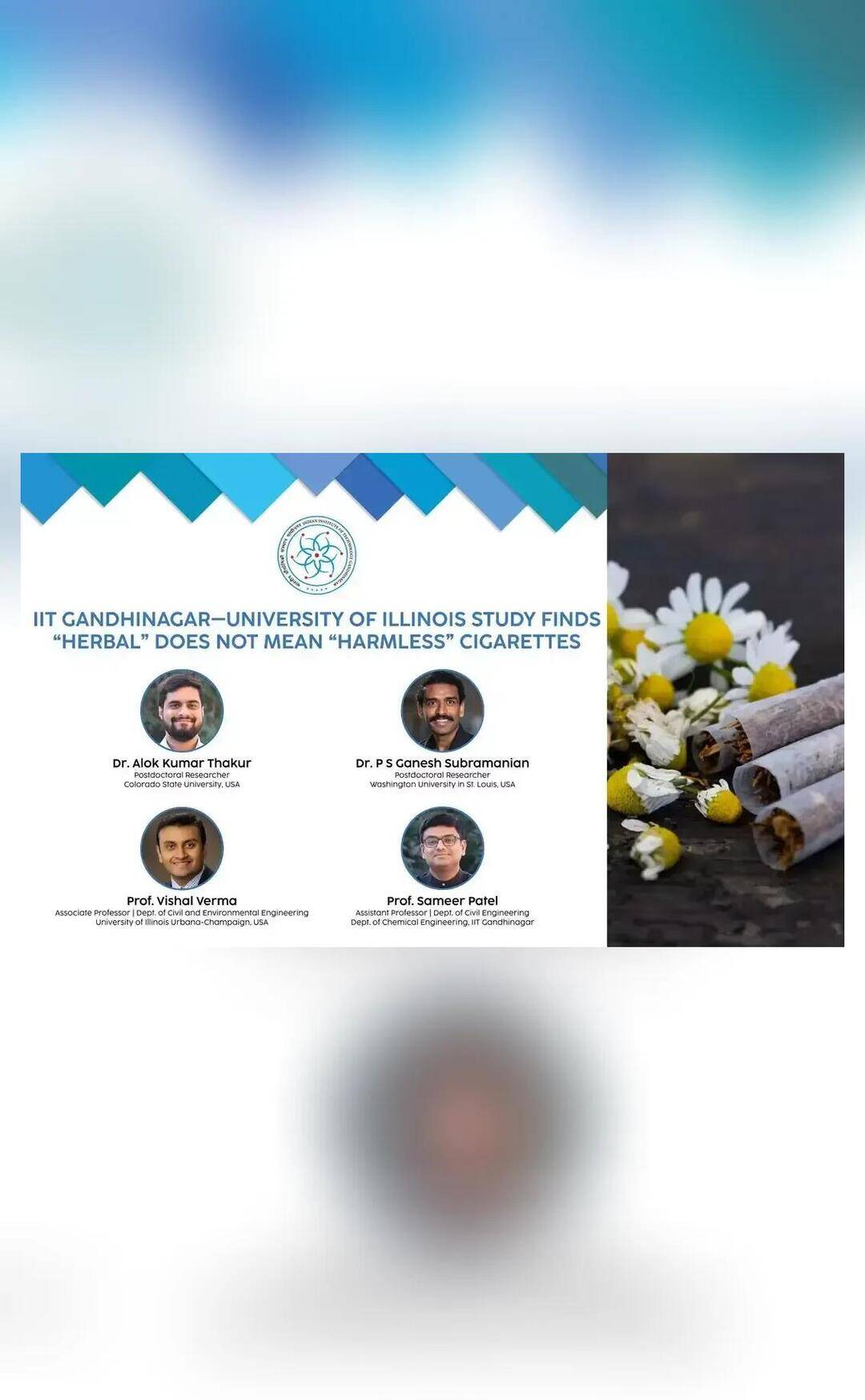 Herbal cigarettes no safer than tobacco, study reveals