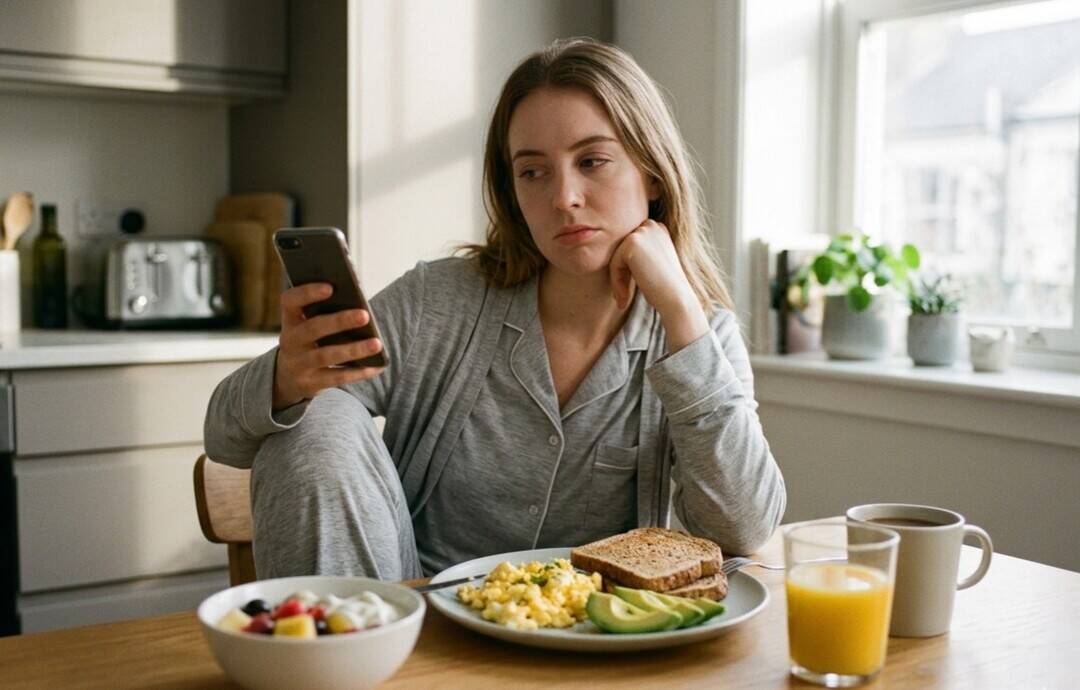 What causes a lack of hunger in the morning?     