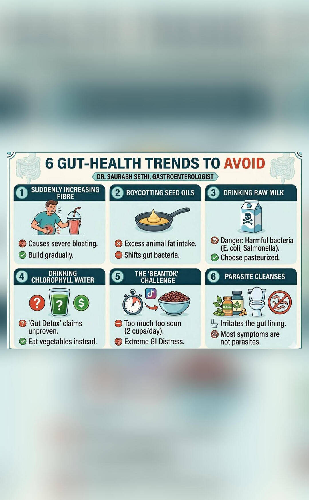 Doctor shares 6 gut-health trends to avoid