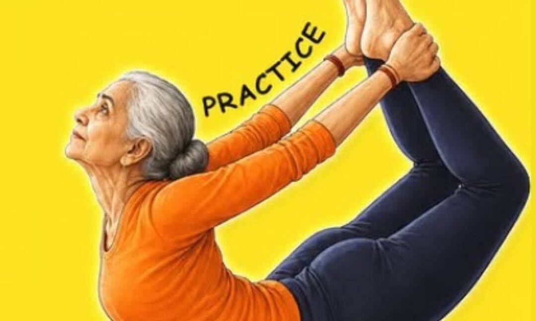 Dhanurasana may help relieve constipation and back pain