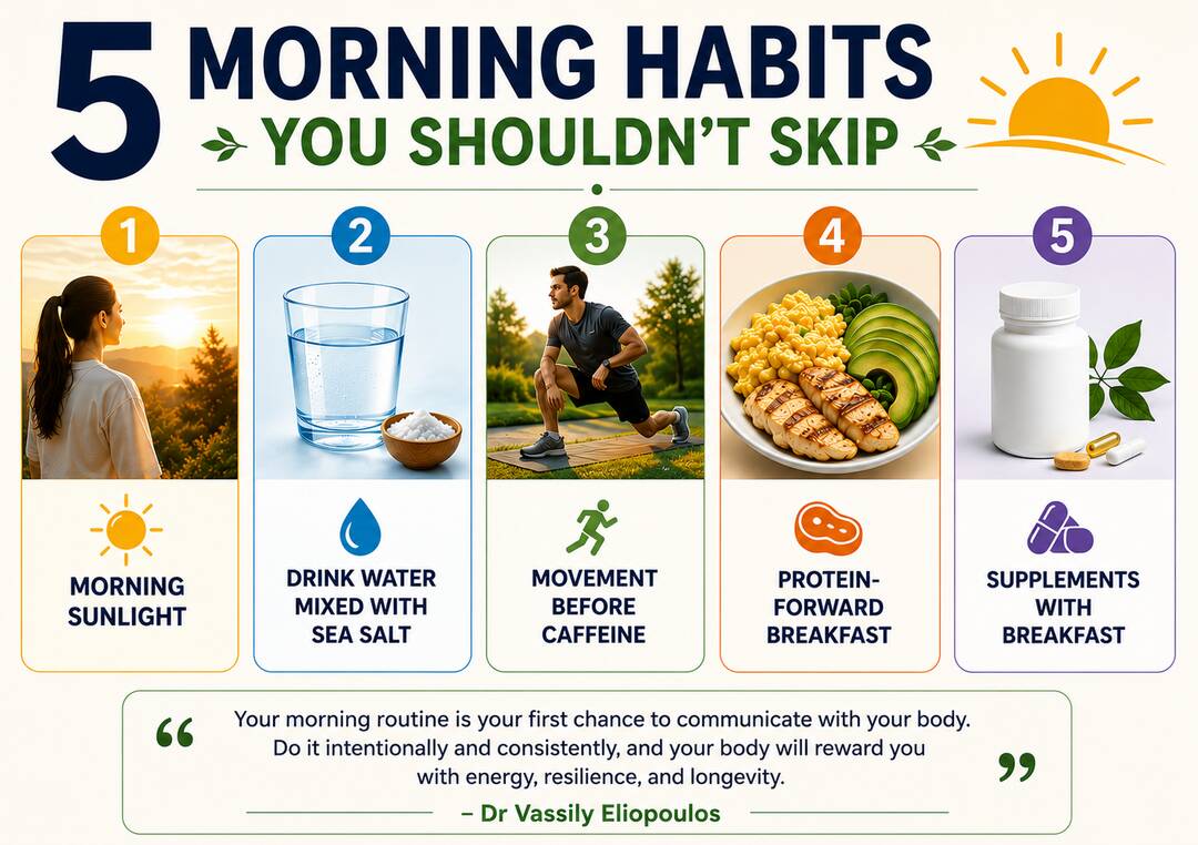 Doctor shares 5 morning habits you shouldn't skip