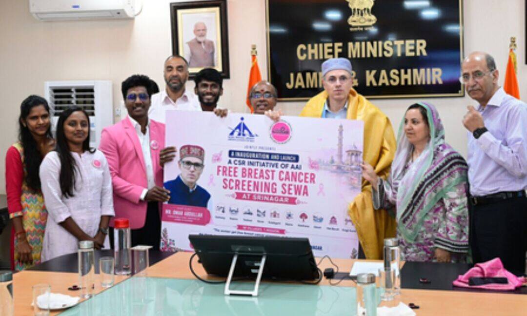 Omar Abdullah launches free breast cancer screening in Srinagar