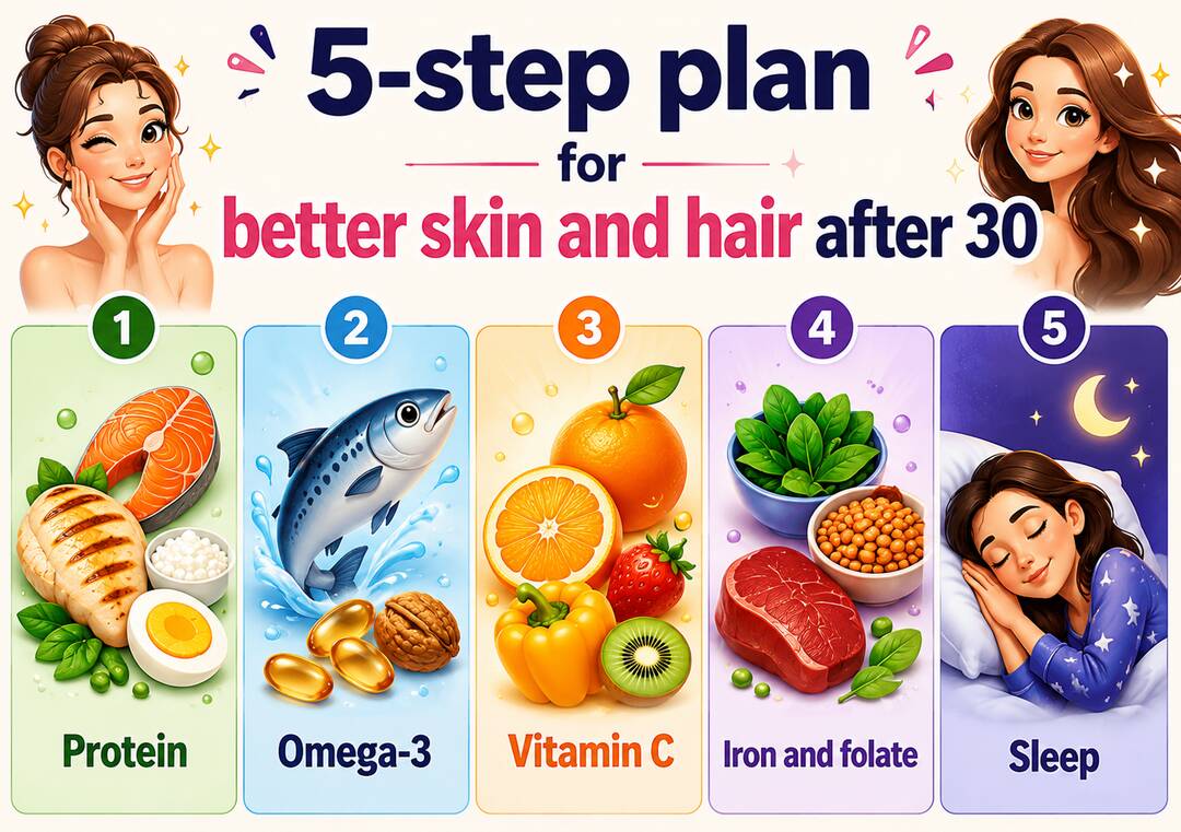 Nutritionist shares her 5-step plan for better skin and hair after 30