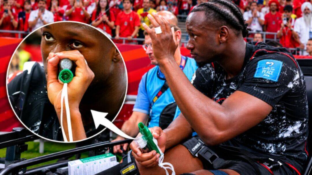 What is the Green Whistle Ismaël Koné's uses for pain relief?