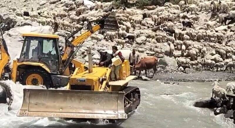 Himachal health worker uses bulldozer to deliver polio vaccine