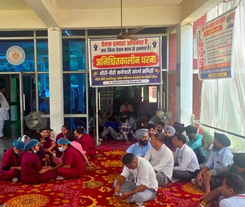3 months' salary dues trigger strike at Miri Piri Hospital