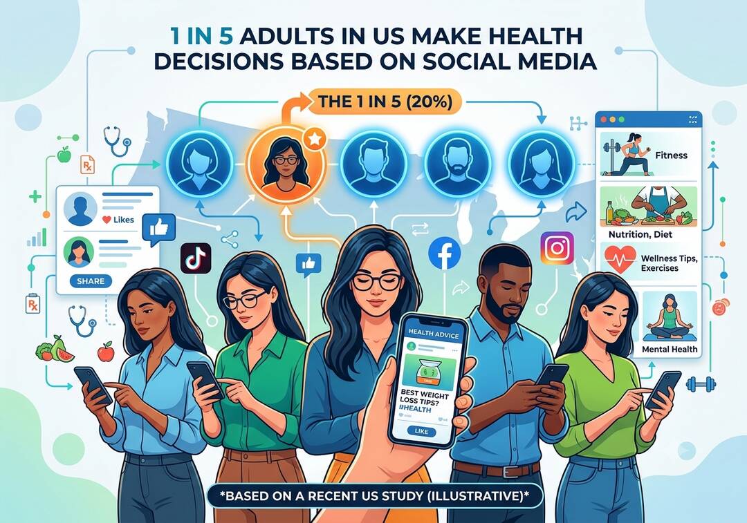 1 in 5 adults in US make health decisions based on social media: Study